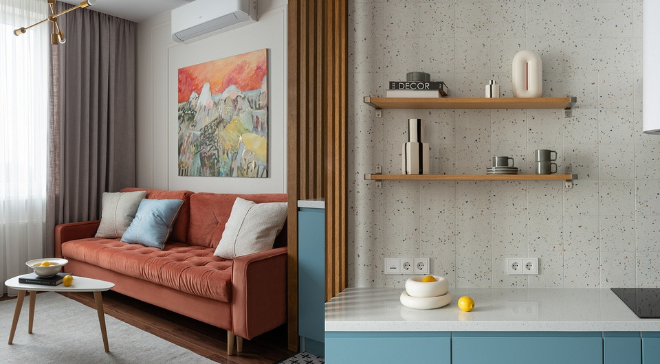 Яркие цвета и классная перепланировка: квартира 76 кв. м для семьи 