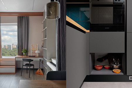 Однушка 39 кв. м для мамы и двух дочек. Уместили три спальных места, кухню и много всего