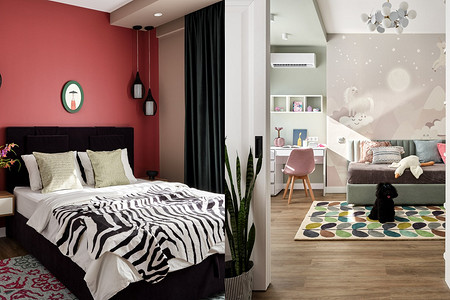 Из трех комнат — почти пять! Яркая квартира мечты для семьи с двумя детьми