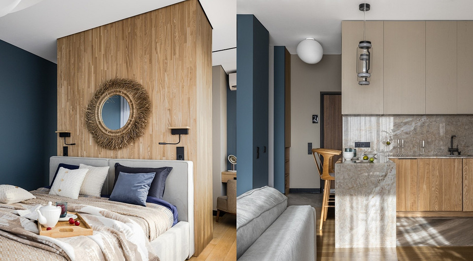 Квартира 82 кв. м для семьи со взрослыми детьми: минималистичный и роскошный интерьер 