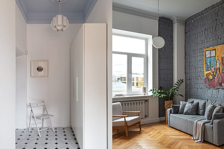 Бывшая коммуналка, фотостудия, а теперь — уютная квартира! Интерьер в доме 1927 года