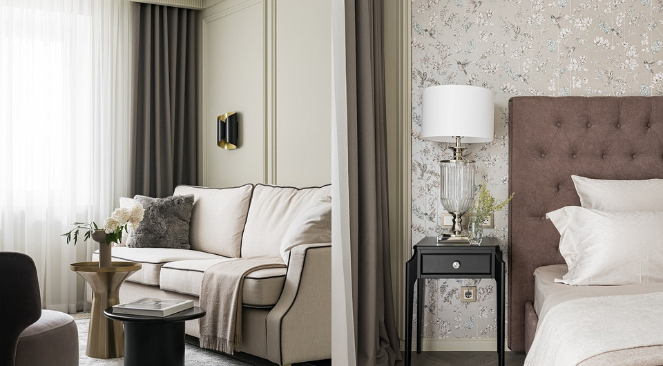 Интерьер для себя: как дизайнер преобразила устаревшую квартиру 55 кв. м в панельном доме (фото до и после)