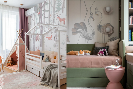 Сказочно красиво: 8 детских комнат с очаровательными обоями