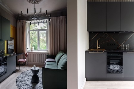 Всего 15 кв. м, а уместили все! Очень маленькая студия с классным функционалом