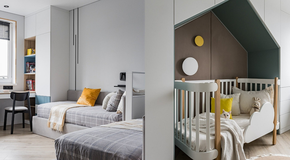 Двушка на пятерых: как дизайнер оформила квартиру 60 кв. м для семьи с тремя детьми