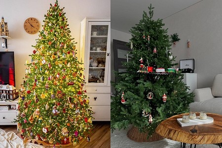 7 невероятно красивых новогодних елок, украшенных в разных стилях