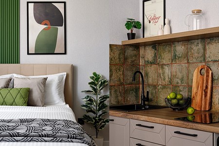 Сделали студию комфортной: квартира 28 кв. м с ремонтом от застройщика, которую оформили за 20 дней