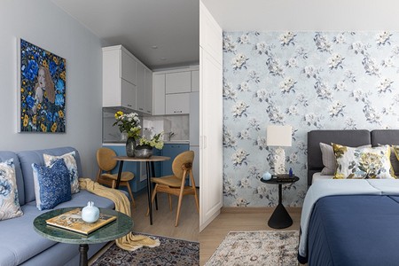 Интерьер для себя: квартира 40 кв. м для активной женщины в зрелом возрасте