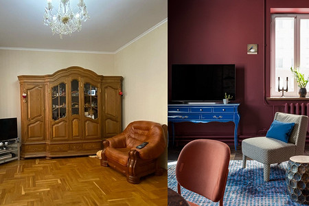 Потрясающая квартира дизайнера в сталинке 1940 года. Из ремонта 2000-х — в стильный аутентичный интерьер. Фото до и после