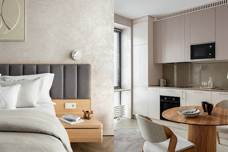 Вернувшиеся тренды! Маленькая квартира 35 кв.м с потрясающе уютным интерьером для женщины