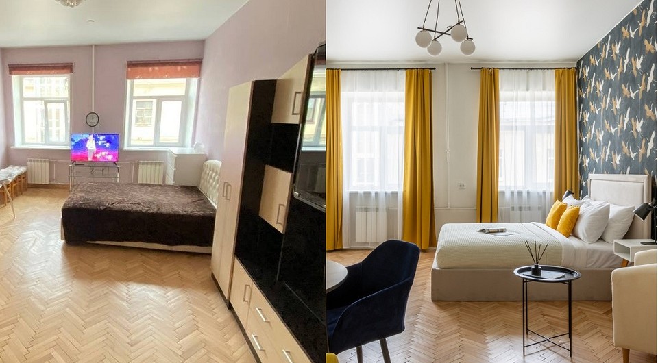 Как дизайнер переделала устаревшую квартиру рядом с Домом Зингера в Санкт-Петербурге? Эффектное до и после за 250 000 рублей