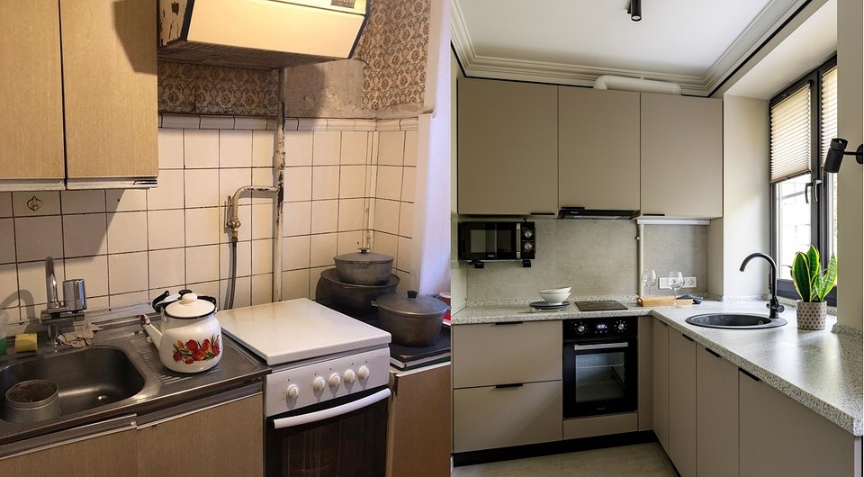 Эти кухни теперь не узнать! 8 потрясающих «до и после» от дизайнеров 