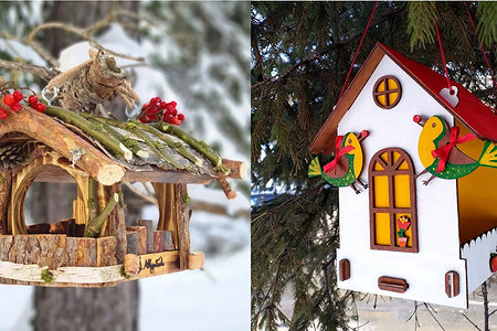 Как своими руками сделать кормушку для птиц: 6 идей, инструкции, шаблоны и 60 фото