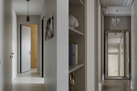 9 дизайнерских способов расширить узкий коридор