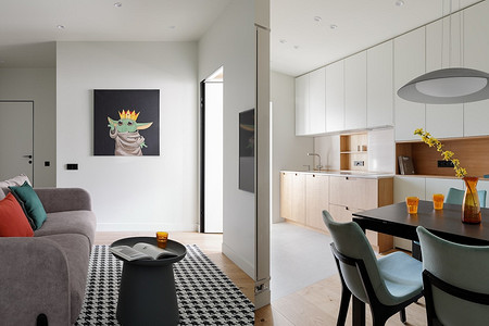 Как в двушке сделали гостиную и оставили две спальни: квартира 67 кв. м в Калининграде