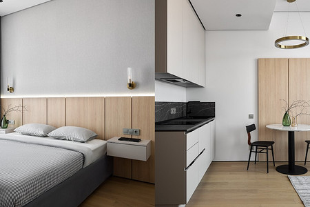 Из однушки в двушку с большой гардеробной и кухней-«обманкой»: квартира 42 кв. м