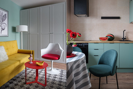 Как дизайнер превратила старый ремонт в панельке в интерьер мечты? Квартира 39 кв. м в доме 1979 года. Фото до и после