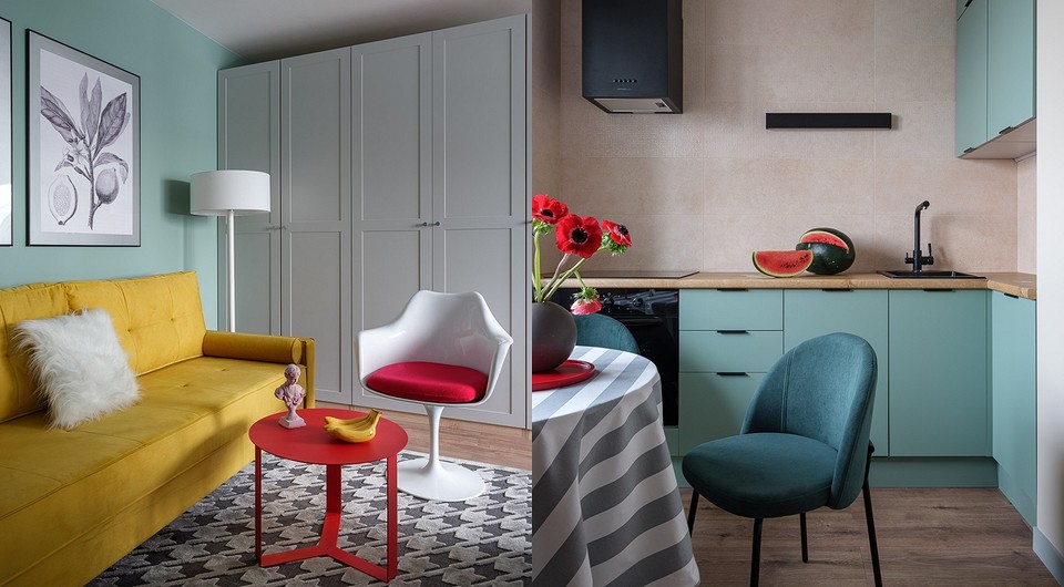 Как дизайнер превратила старый ремонт в панельке в интерьер мечты? Квартира 39 кв. м в доме 1979 года. Фото до и после