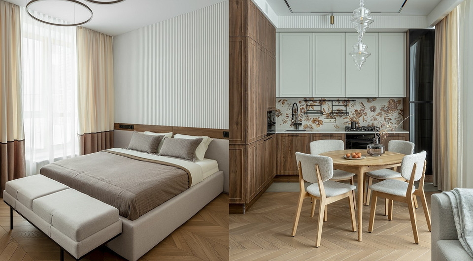 «Тайная» комната и красивая отделка: квартира под ключ 77 кв. м «Тайная» комната и красивая отделка: квартира под ключ 77 кв. м