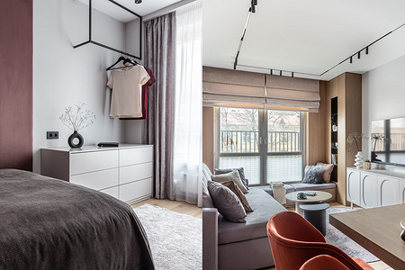 Интерьер сейчас и на будущее: квартира 57 кв. м от родителей сыну 