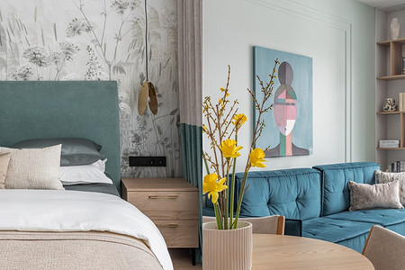 Уютная трешка для четверых: квартира 84 кв. м для семьи с двумя детьми и приезжающей бабушки 