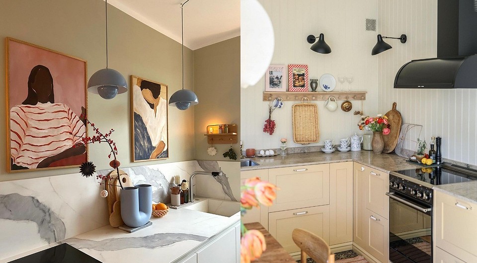 Без верхних шкафов на кухне: 9 реальных и красивых вариантов замены