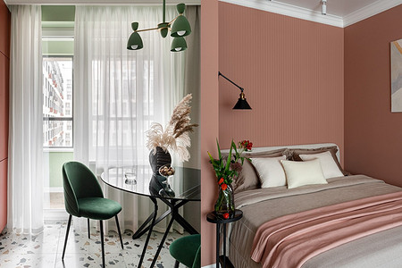 Классная однушка с функциями двушки: квартира 38 кв. м в ярких цветах в Казани