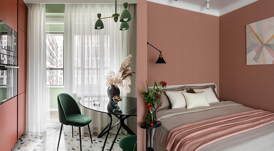 Классная однушка с функциями двушки: квартира 38 кв. м в ярких цветах в Казани