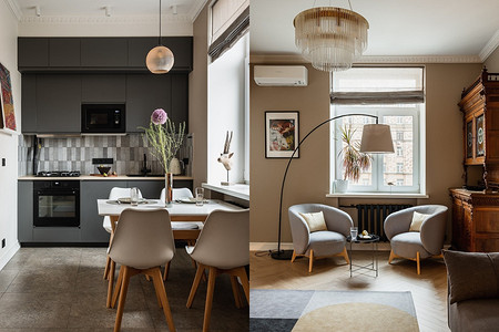 Этот интерьер восхищает! Квартира архитектора 72 кв. м в знаменитом доме на Проспекте Мира в Москве. Потрясающее до и после