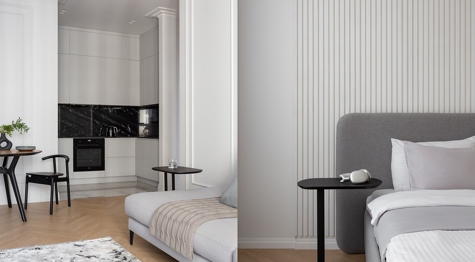 Квартира 86 кв. м в подарок дочери: как дизайнер сделала из двушки почти трешку с двумя ванными и гардеробными Квартира 86 кв. м в подарок дочери: как дизайнер сделала из двушки почти трешку с двумя ванными и гардеробными