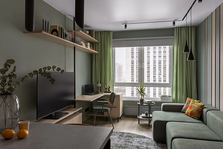 Как обставить однокомнатную квартиру: планировки, полезные советы и стильные решения (82 фото)