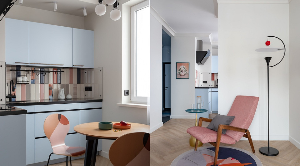 Интерьер для молодоженов: как дизайнер оформила первую квартиру 43 кв. м для семьи