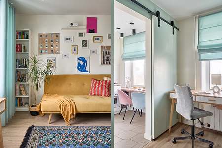 Бирюзовые шторы в интерьере: как использовать и с чем сочетать (86 фото)