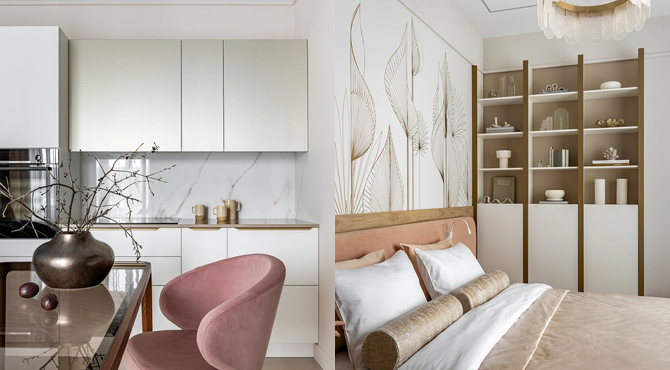 Из бетонных стен — в стильный уютный интерьер для двоих: квартира 50 кв. м