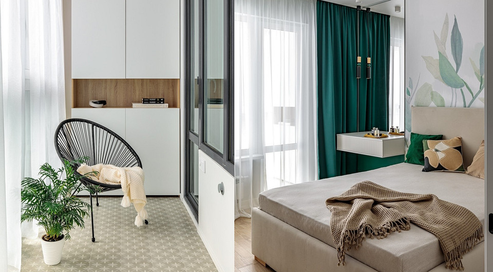 Квартира для мамы и дочери: уютная двушка 59 кв. м с продуманным интерьером и большой лоджией Квартира для мамы и дочери: уютная двушка 59 кв. м с продуманным интерьером и большой лоджией