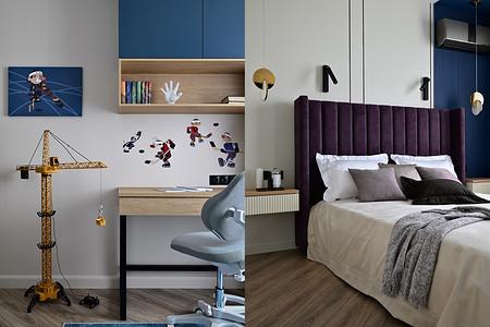 Четыре комнаты для семьи с двумя детьми. Как дизайнеры переделали квартиру с ремонтом 2000-х? Фото до и после