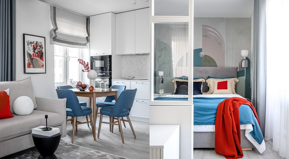 Переделали все и получили очень классный интерьер: маленькая квартира 39 кв. м для женщины в доме 1964 года (фото до и после)