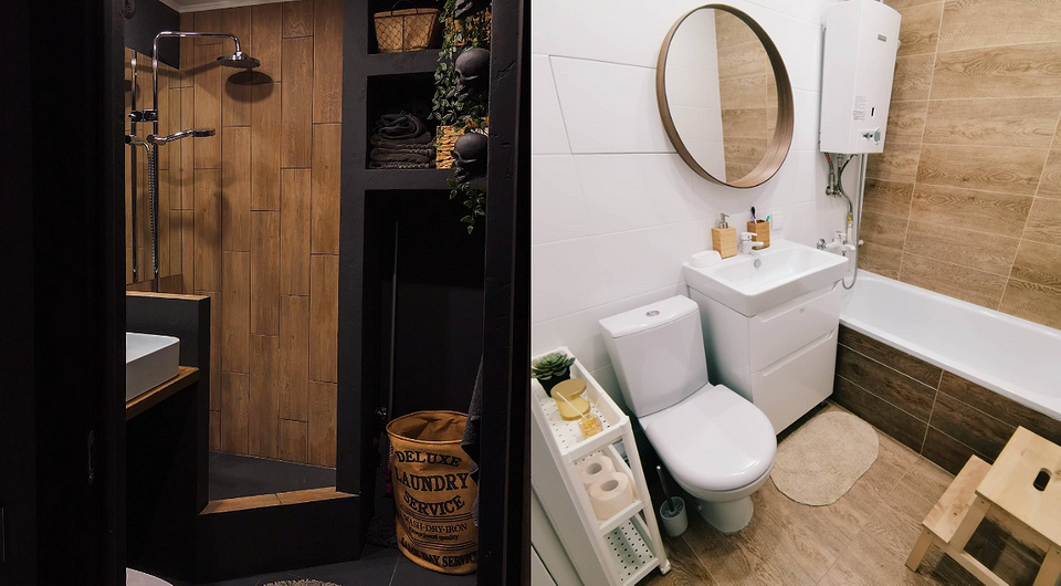 Их оформили без дизайнера: 6 ванных комнат в хрущевках