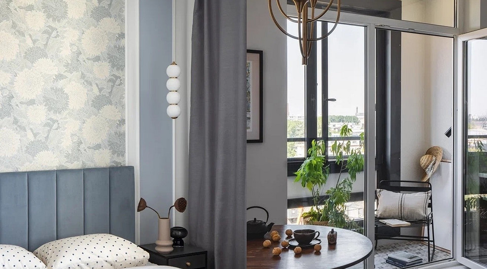 Нежные цвета и одуванчики: красивая и функциональная однушка 31 кв. м в Санкт-Петербурге 