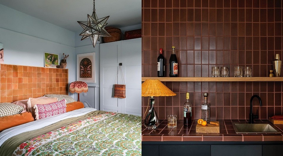 Кроме ванной: 6 потрясающих идей с плиткой в интерьере