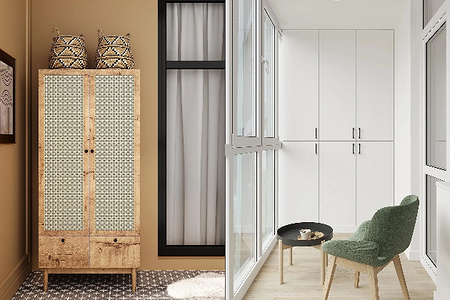 Шкаф на балкон: варианты дизайна, советы по выбору и 75 фото для вдохновения