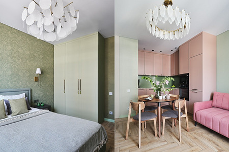 Уютная квартира 39 кв. м с красивой отделкой для 60-летней семейной пары