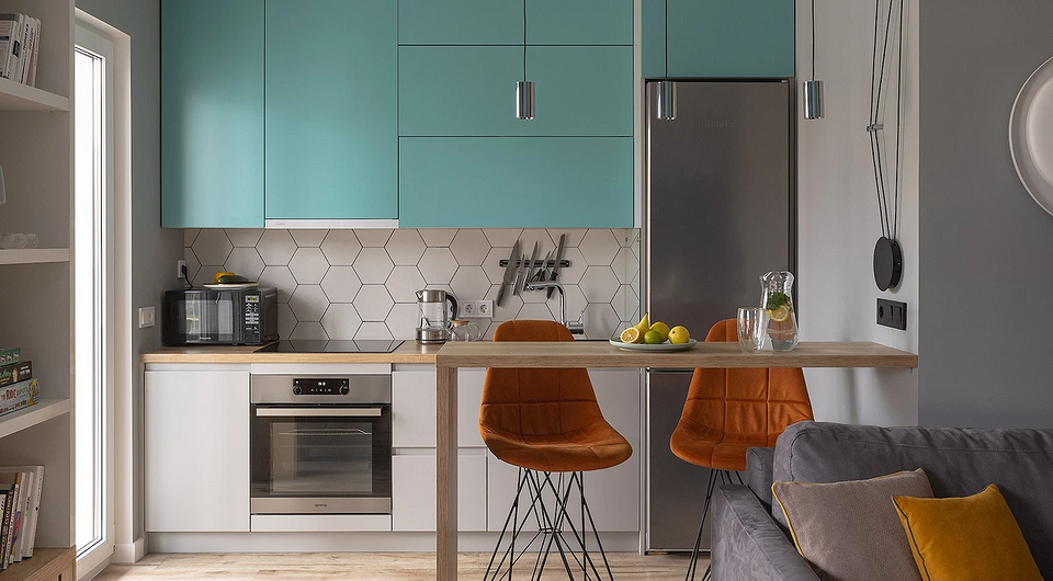 Дизайн кухни с барной стойкой: идеи оформления и примеры планировок (80 фото)