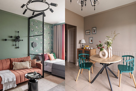 Поближе к детям: уютная однушка 39 кв. м для женщины на пенсии (переделка с фото до и после)