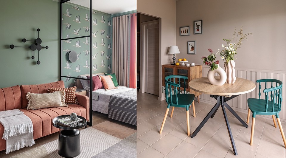 Поближе к детям: уютная однушка 39 кв. м для женщины на пенсии (переделка с фото до и после)