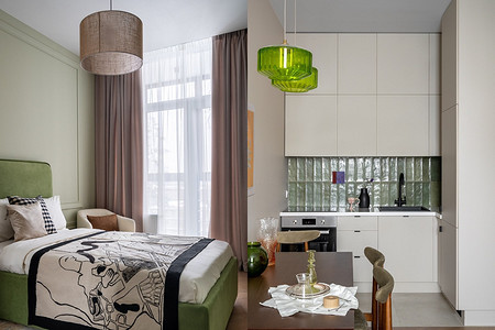 Квартира для мамы: очень уютная однушка 40 кв. м с кухней-гостиной и спальней