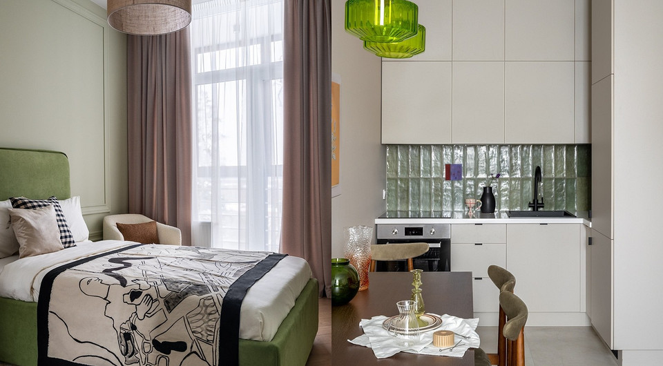 Квартира для мамы: очень уютная однушка 40 кв. м с кухней-гостиной и спальней