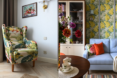 Интерьер для себя: атмосфера любимой дачи в городской квартире 82 кв. м в Тамбове