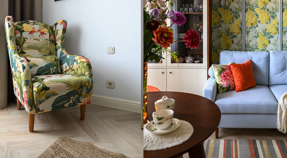 Интерьер для себя: атмосфера любимой дачи в городской квартире 82 кв. м в Тамбове