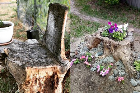 Что делать со старым пнем на участке? 5 декоративных идей